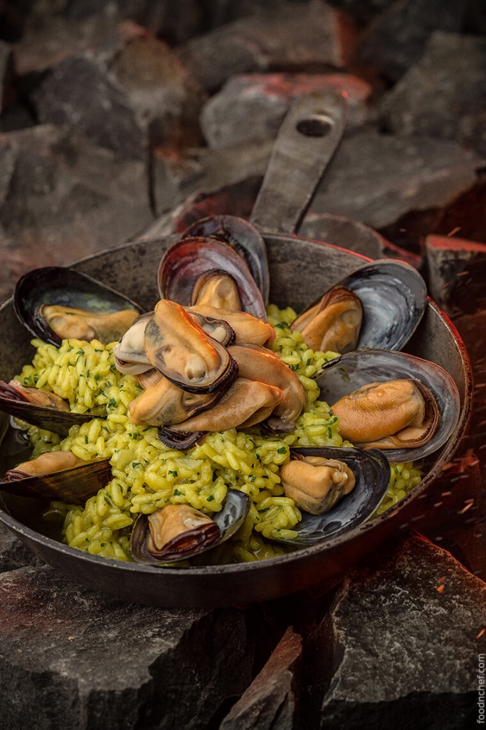 Risotto with saffron and Black Sea mussels-3